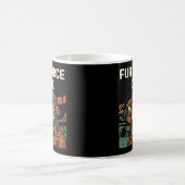 Aviator Cat Flying Felleiter Kaffeetasse (Mittel)