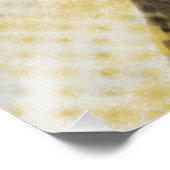 Aviator Cat Goggles Sunburst Portrait Fotodruck (Ecke)