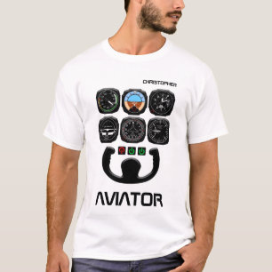 Aviator einzigartig und lustig T-Shirt