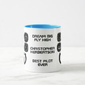 Aviator einzigartig und lustig tasse (Zentrum)