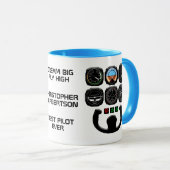 Aviator einzigartig und lustig tasse (VorderseiteRechts)