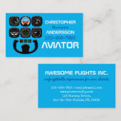 Aviator einzigartig und lustig visitenkarte (Vorne/Hinten)