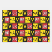 Aviator Geschenkpapier Set (Vorderseite)
