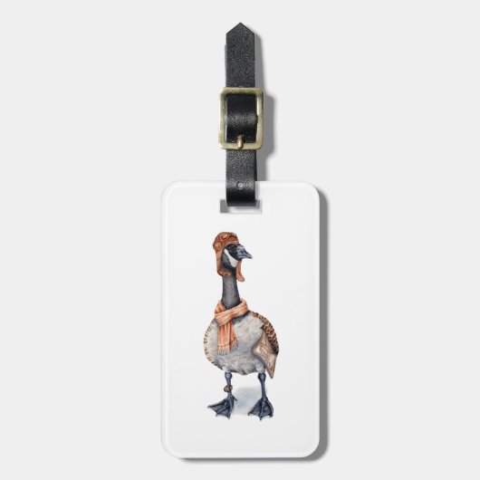 Aviator Goose Gepäckanhänger (Vorderseite vertikal)