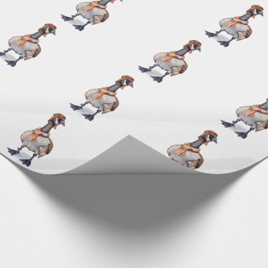 Aviator Goose Geschenkpapier (Ecke)