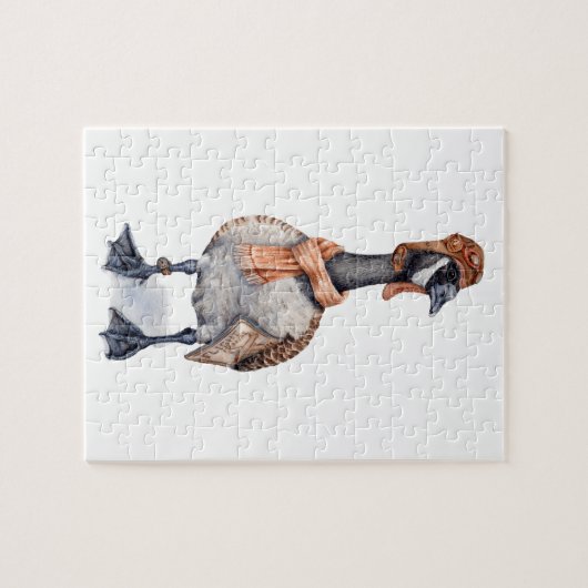 Aviator Goose Puzzle (Horizontal)