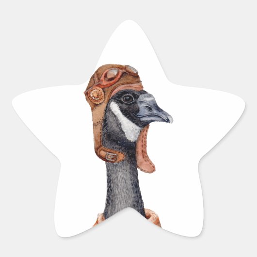 Aviator Goose Stern-Aufkleber (Vorderseite)