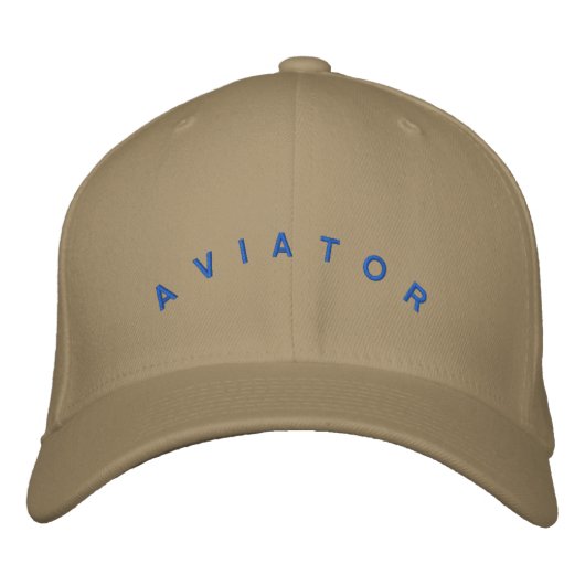 Aviator Hat Bestickte Kappe (Vorderseite)