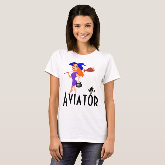 Aviator komisch anpassbar T-Shirt (Vorne ganz)