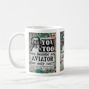 Aviator - Lustige Vintage Retro Kaffeetasse