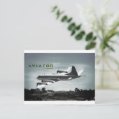Aviator P3 Orion-Flugzeug Postkarte (Stehend Vorderseite)