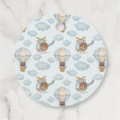 Aviator Party Bear Birthday Danke Individuelle Nam Geschenkanhänger (Rückseite)