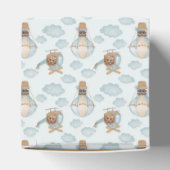 Aviator Party Pilot Bear Birthday Blue Danke F Geschenkschachtel (Oben)