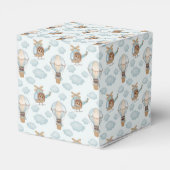 Aviator Party Pilot Bear Birthday Blue Danke F Geschenkschachtel (Rückseite)