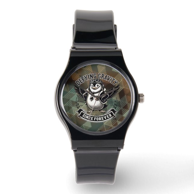 Aviator Penguin Armbanduhr (Vorderseite)