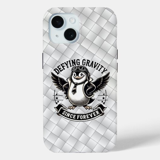 Aviator Pinguin Case-Mate iPhone Hülle (Rückseite)