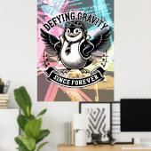 Aviator Pinguin Poster (Heimbüro)