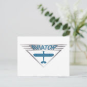 Aviator Postkarte (Stehend Vorderseite)
