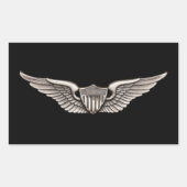 Aviator Rechteckiger Aufkleber (Vorderseite)