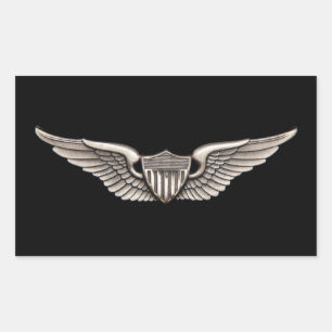 Aviator Rechteckiger Aufkleber