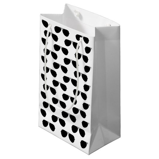 Aviator-Sonnenbrille Muster-Flying-Pilot-Flugzeuge Kleine Geschenktüte (Vorderseite Schrägansicht)