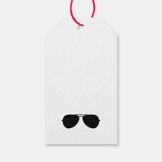 Aviator-Sonnenbrille Pilot-Flugzeug Cool fliegen Geschenkanhänger (Rückseite)