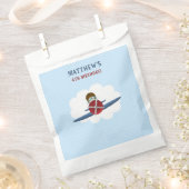 Aviator und sein Flugzeug Geschenktütchen (Ausgeschnitten)