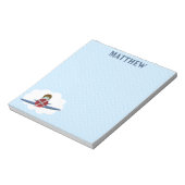 Aviator und sein Flugzeug Notizblock (Rotiert)