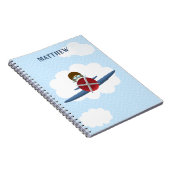 Aviator und sein Flugzeug Notizblock (Rechte Seite)