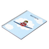 Aviator und sein Flugzeug Notizblock (Linke Seite)