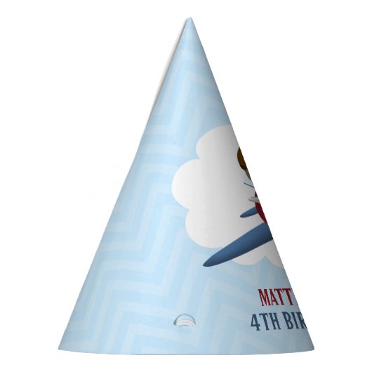 Aviator und sein Flugzeug Partyhütchen (Links)