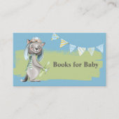 Aviator Wolf Baby Showbücher für Baby Visitenkarte (Vorderseite)