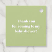 Aviator Wolf, Stripte Babydusche Geschenkanhänger (Rückseite)