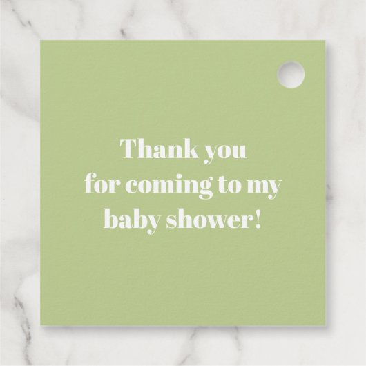 Aviator Wolf, Stripte Babydusche Geschenkanhänger (Rückseite)