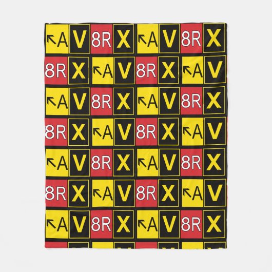 Aviatrix - AV8RX - Fleecedecke (Vorderseite)