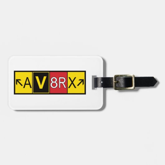 Aviatrix - AV8RX - Gepäckanhänger (Vorderseite horizontal)