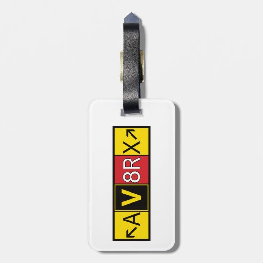 Aviatrix - AV8RX - Gepäckanhänger (Rückseite vertikal)