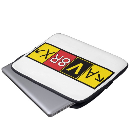 Aviatrix - AV8RX - Laptopschutzhülle (Vorne Knopf)