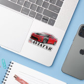 Aviatxr Custom Aufkleber (Laptop mit iPhone)