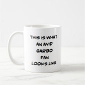 Avid-Garbo-Fan Kaffeetasse (Links)