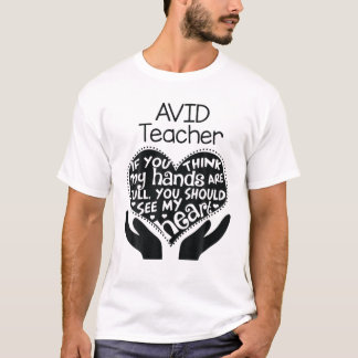 AVID Program Teacher Heart School T Team Group Gif T-Shirt