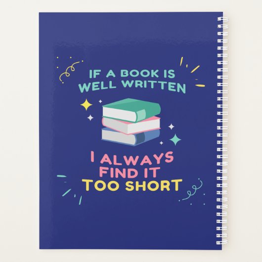 Avid Reader I - Jane Austen Quote Planer (Rückseite)