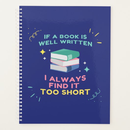 Avid Reader I - Jane Austen Quote Planer (Vorderseite)