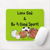 Avid Sports Fan - Sportball-Charaktere Mousepad (Mit Mouse)