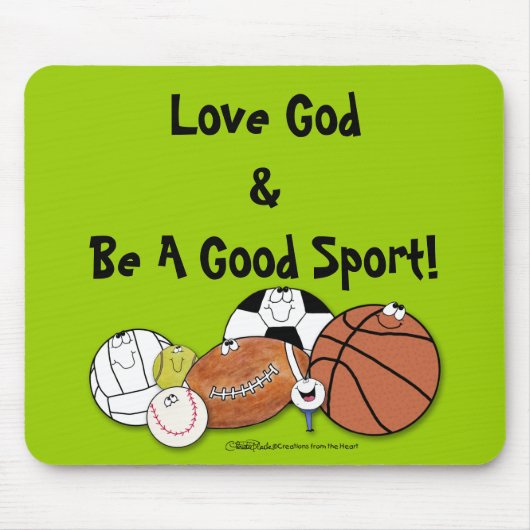 Avid Sports Fan - Sportball-Charaktere Mousepad (Vorne)