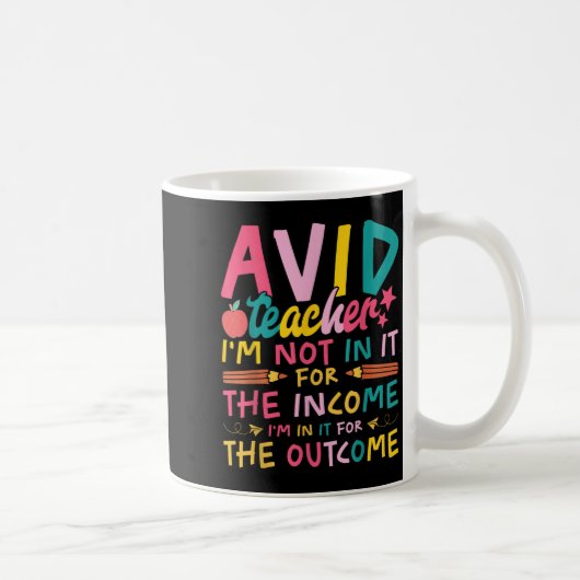 Avid Teacher Supplies Funny Back To School For Men Kaffeetasse (Rechts)