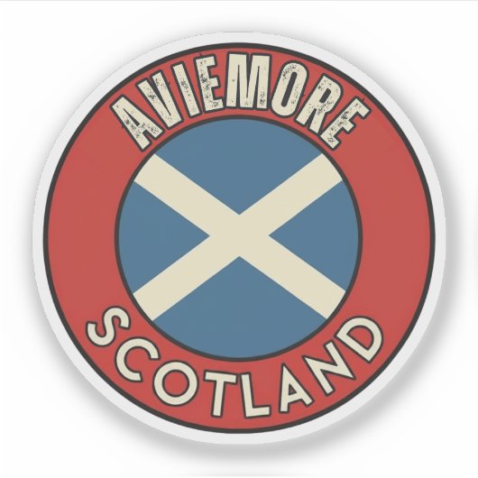 Aviemore, Schottland Aufkleber (Vorderseite)