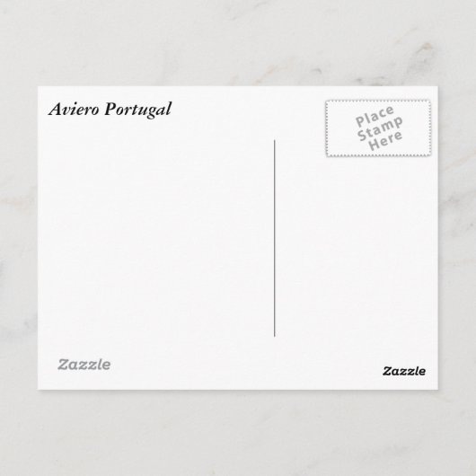 Aviero Portugal Postkarte (Rückseite)