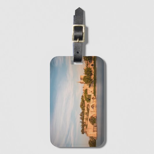 Avignon Bridge Frankreich Gepäckanhänger (Vorderseite Vertikal)