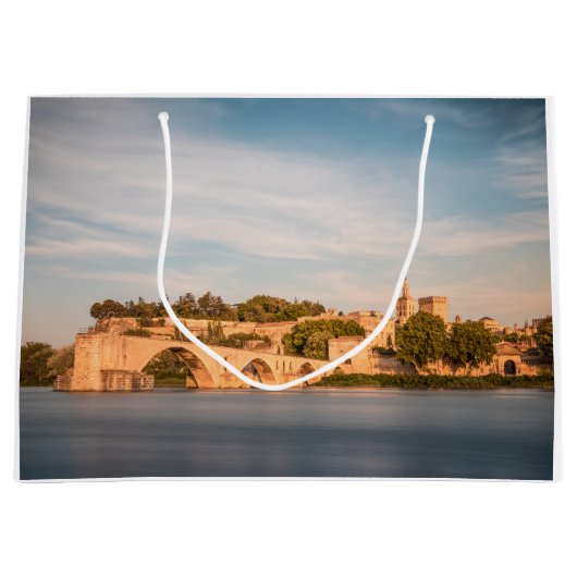 Avignon Bridge Frankreich Große Geschenktüte (Vorderseite)